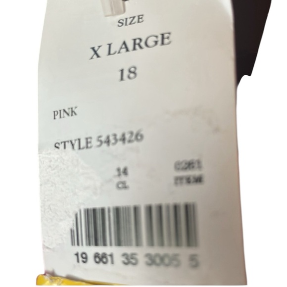 Lands' End Women's One Shoulder Pink and Orange One Piece Swimsuit - Picture 8 of 8